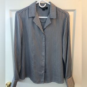 KASPER Silky Button Down Shirt. Size 10